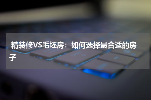  精装修VS毛坯房：如何选择最合适的房子